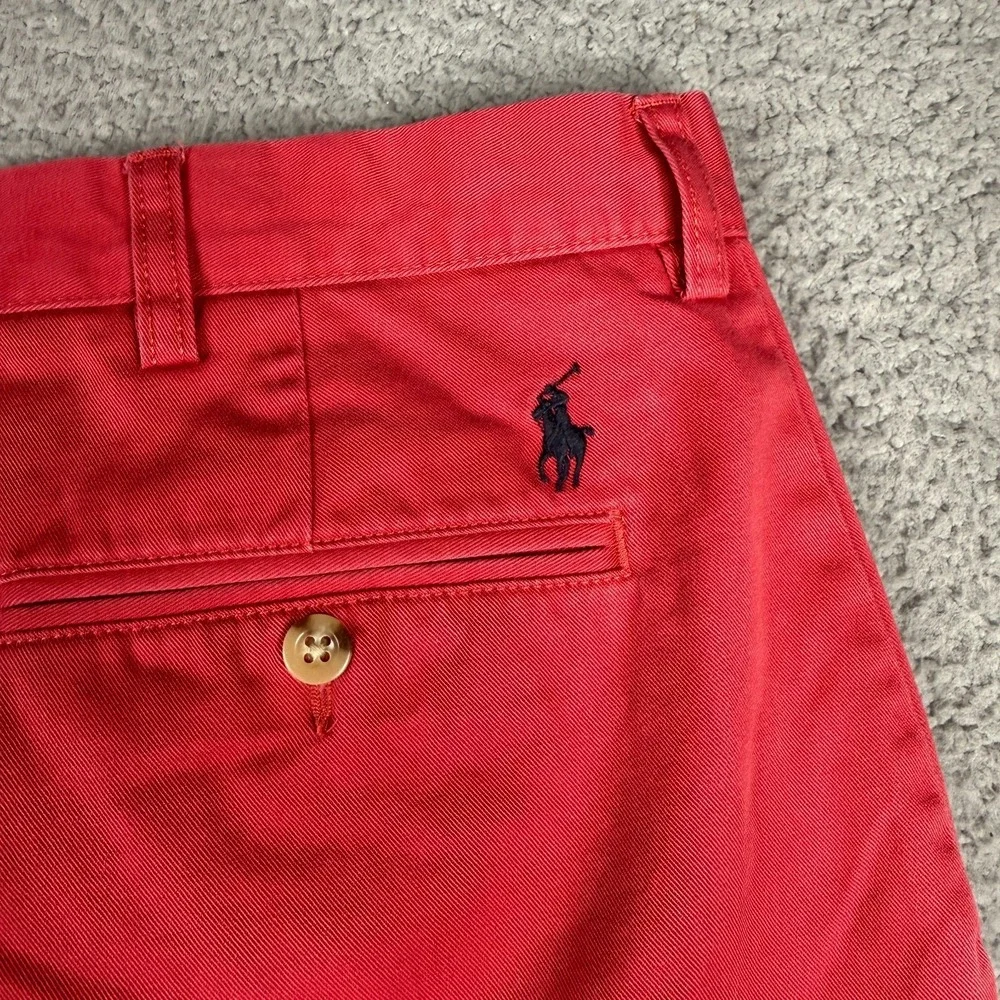 Polo Ralph Lauren Shorts Mens 42 Red Flat Front 10